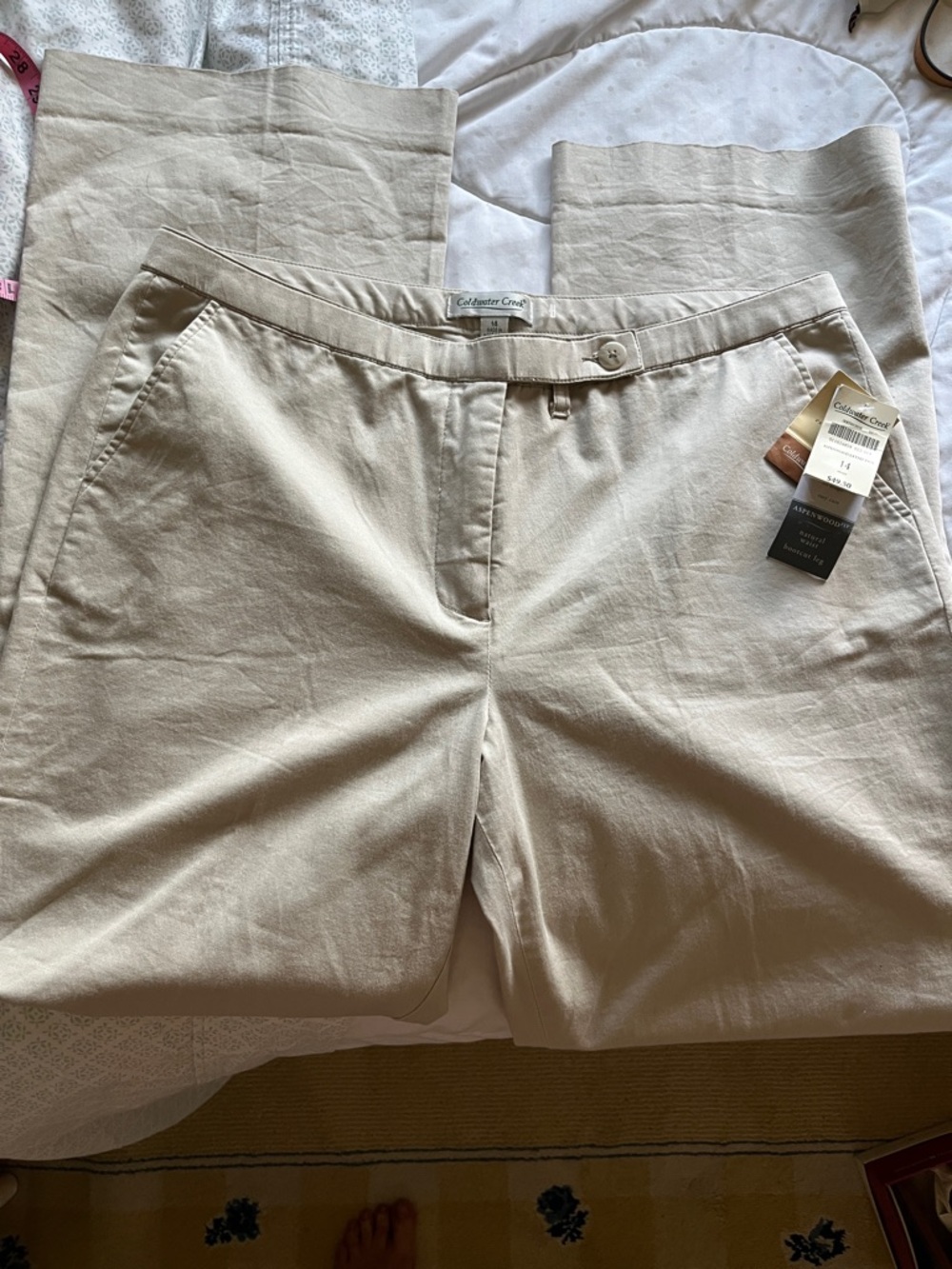Coldwater Creek Women's khaki casual pants 14